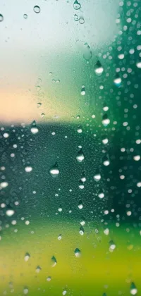 water drops on window Live Wallpaper