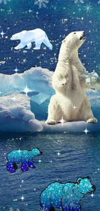 Looking for an awe-inspiring <a href="/">live wallpaper for your phone</a>? Check out this stunning image of a polar bear sitting on top of an iceberg