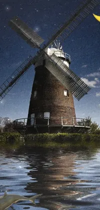 Water Mill Sky Live Wallpaper