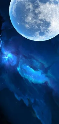 Water Moon Blue Live Wallpaper