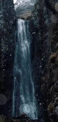 Water Mountain Waterfall Live Wallpaper