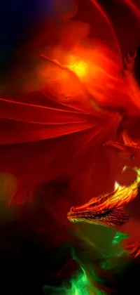 Elevate your phone's look with this dragon-themed live wallpaper