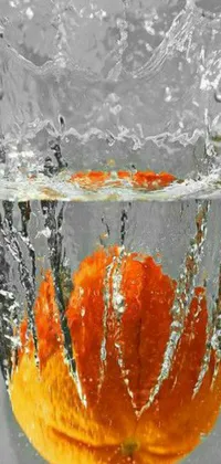 Water Orange Amber Live Wallpaper