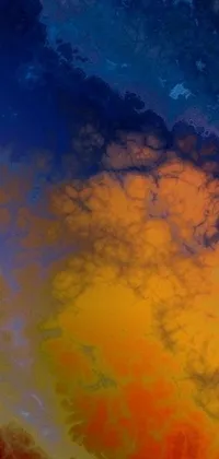 Fly through a colorful cloudscape with this phone live wallpaper
