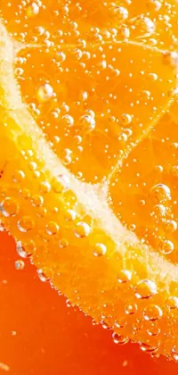 Water Orange Droplet Live Wallpaper