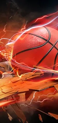 This live wallpaper for your phone is all about basketball