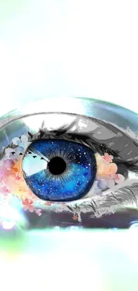 Looking for a mesmerizing live wallpaper that stands out from the rest? Look no further than this surreal digital artwork that showcases a close-up of a stunning eye that feels realistic