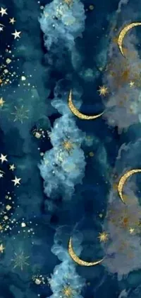 This enchanting phone live wallpaper captures the majesty of a starry night sky