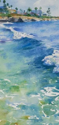 Water Painting Cloud Live Wallpaper