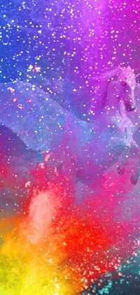 Water Painting Pink Live Wallpaper