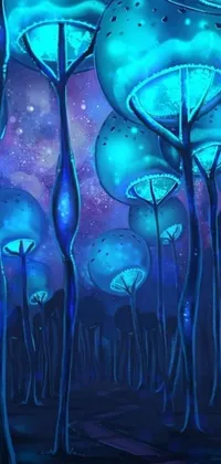 Water Painting Purple Live Wallpaper