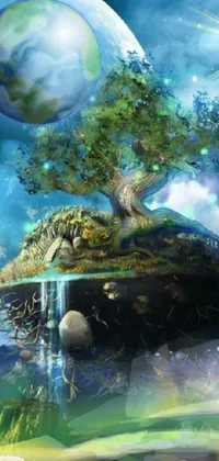 Water Painting Reef Live Wallpaper