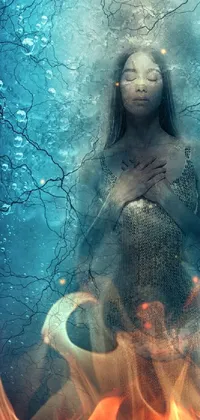 Water People In Nature Blue Live Wallpaper