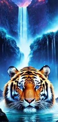Water Photograph Siberian Tiger Live Wallpaper