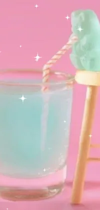 Water Pink Fluid Live Wallpaper
