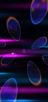 Experience a mesmerizing display of dynamic and immersive visuals with this purple and blue circle phone live wallpaper