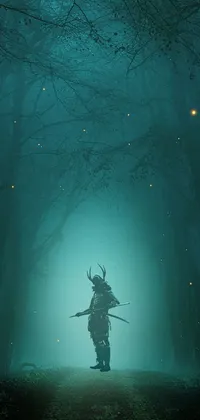 This is a captivating live wallpaper of an enchanting forest scene