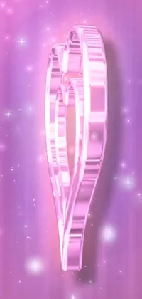 This phone live wallpaper features a film strip with colorful abstract patterns, a hologram of a glowing woman, an anime screenshot of two fighters, a pink seven pointed star, a soft curvy shape, and a crystal column