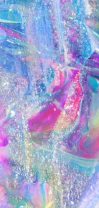 Looking for a stunning phone wallpaper? Look no further than this mesmerizing liquid painting