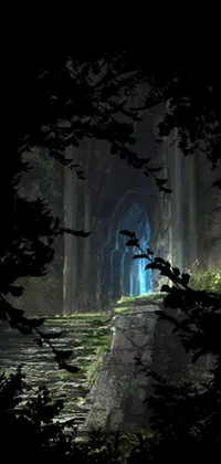 Looking for a mesmerizing live wallpaper for your phone? Check out this stunning concept art featuring a dark castle surrounded by a mystical forest