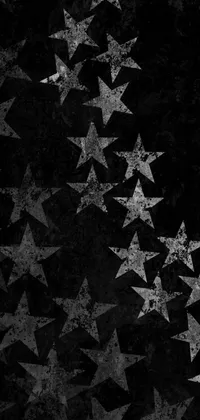 This live wallpaper boasts a stunning black and white photo of stars, originally from an album cover