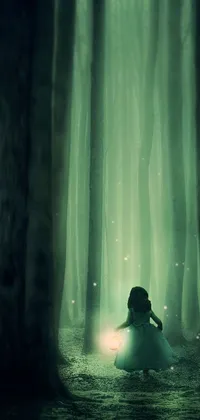 "Nature meets magic with this stunning live wallpaper for your phone