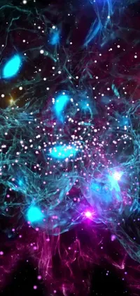 Decorate your phone screen with this space-themed live wallpaper featuring stunning digital art by Joe Bowler