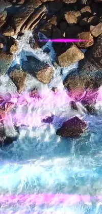 Water Purple Azure Live Wallpaper