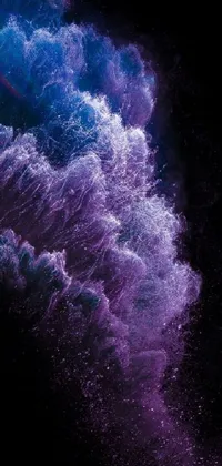 Water Purple Cloud Live Wallpaper