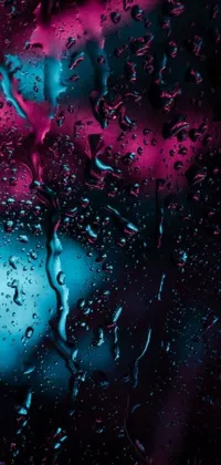 Water Purple Drop Live Wallpaper