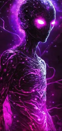 Water Purple Human Body Live Wallpaper