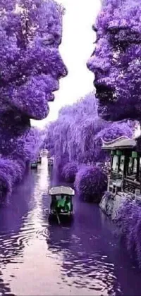 Water Purple Nature Live Wallpaper