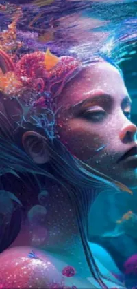 Water Purple Underwater Live Wallpaper