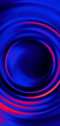 This remarkable live wallpaper features a beautiful and mysterious blue and red swirl on a black background