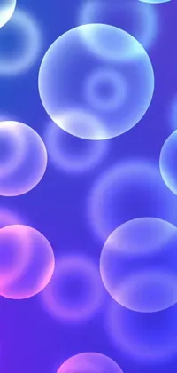 This phone live wallpaper features a beautiful display of bubbles depicted in stunning digital art