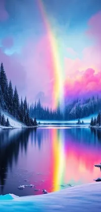 Water Rainbow Cloud Live Wallpaper