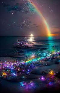 Water Rainbow Sky Live Wallpaper