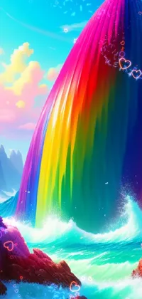 Water Rainbow World Live Wallpaper