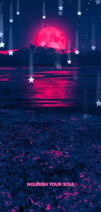 Water Red Purple Live Wallpaper