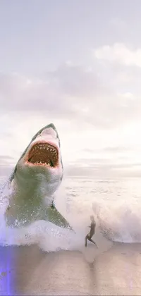 Shark capture Live Wallpaper