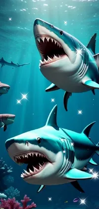 Water Requiem Shark Lamniformes Live Wallpaper