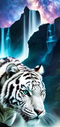 Water Siberian Tiger Light Live Wallpaper