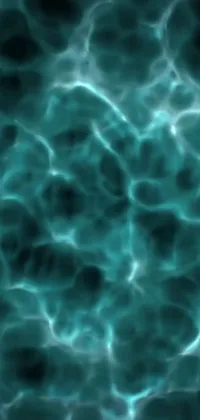 This phone live wallpaper showcases an exquisite close-up of tranquil pool water artfully fashioned with digital displays inspired by deviantart, space molecules, and other captivating elements