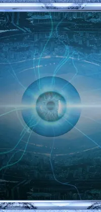 Transform your phone's screen with this futuristic "City Eye Live Wallpaper"
