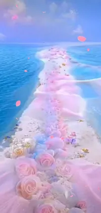 Transform your phone into a paradise getaway with this stunning beach live wallpaper