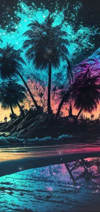 Bring a tropical beach right to your phone screen with this highly-detailed and visually-stunning live wallpaper