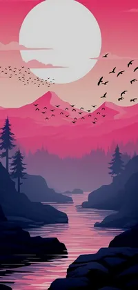 Water Sky Bird Live Wallpaper