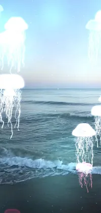 Experience the beauty of the ocean with this mesmerizing phone live wallpaper