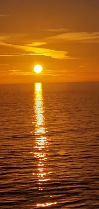 sunrise at sea Live Wallpaper