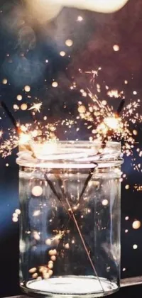This live wallpaper brings the excitement of sparklers to your phone